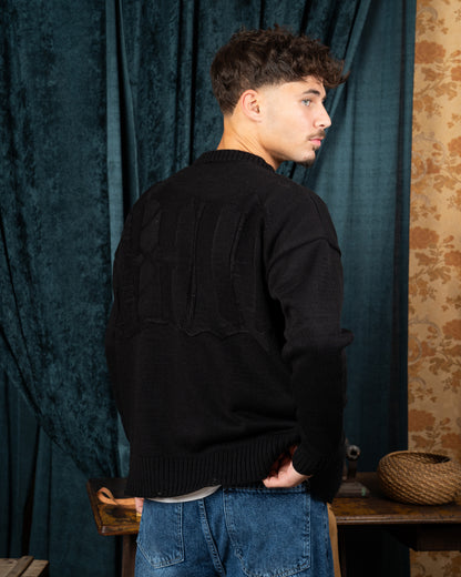 Gazi Black Knitted Pullover